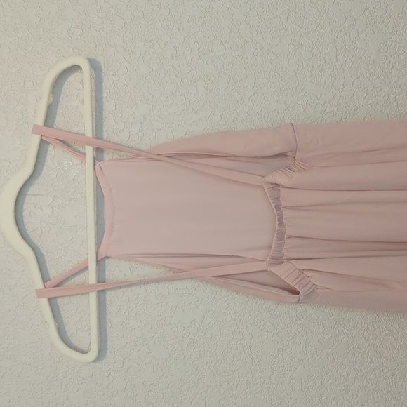 Show Me Your MuMu Amanda blush sleeveless backless halter maxi dress - Picture 10 of 11